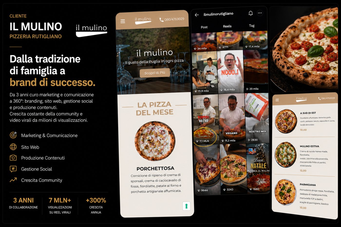 Il Mulino — brand, sito e reel virali